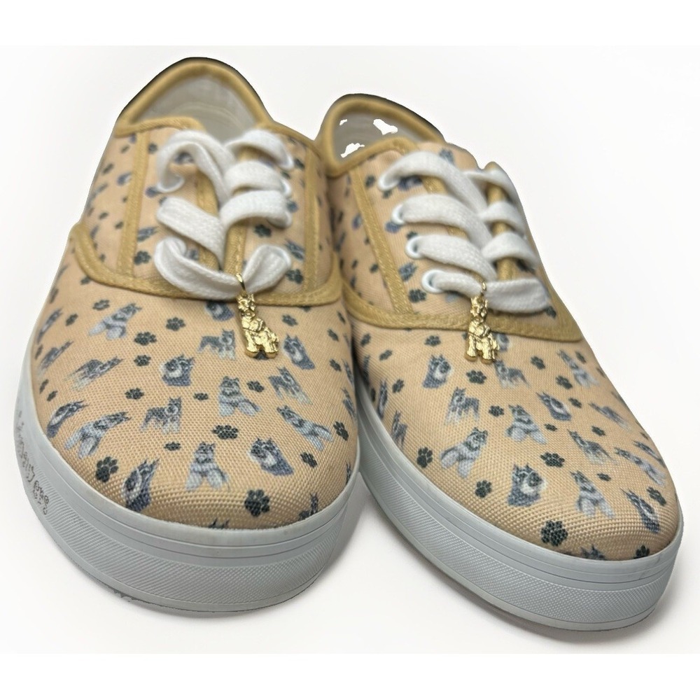 Bradford Exchange I Love Schnauzers Canvas Sneakers Women US 8 Dog Shoes